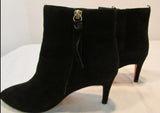 Boden Black Suede High Heel Ankle Boot