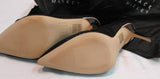 White House Black Market Black Olivia Houndstooth Suede Heels