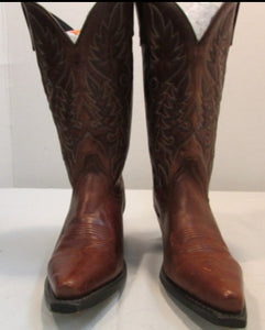 Laredo Brown Leather Western Boots