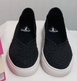 Corkys "Pump" Woven Elastic Memory Foam Flat
