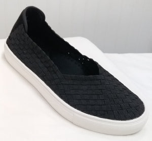Corkys "Pump" Woven Elastic Memory Foam Flat