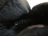 Emmshu "Clesy" Black Tall Boot with Buckle Detail