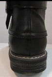 Emmshu "Clesy" Black Tall Boot with Buckle Detail