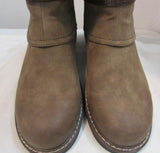 Emmshu "Clesy" Cognac Tall Boot with Buckle Detail