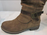 Emmshu "Clesy" Cognac Tall Boot with Buckle Detail