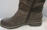 Emmshu "Clesy" Brown Tall Boot with Buckle Detail