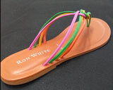 Ron White "Frances" Knotted Napa Leather Thong Sandal