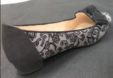 Ron White "Heidi Paisley" Velvet Embossed Suede Pump