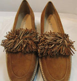 Ron White "Skylar" Cognac Waterproof Fringe Loafer