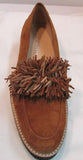 Ron White "Skylar" Cognac Waterproof Fringe Loafer