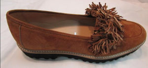 Ron White "Skylar" Cognac Waterproof Fringe Loafer