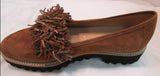 Ron White "Skylar" Cognac Waterproof Fringe Loafer