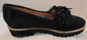 Ron White "Skylar" French Navy Waterproof Fringe Loafer