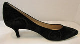 Ron White "Marium Laser" Onyx Embossed Velvet Pump