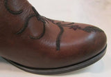 Ron White "Halsey" Cognac Burnished Calf Ankle Boot