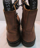 Musse & Cloud "Famy" Brown Ankle Combat Boots