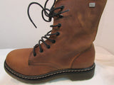 Musse & Cloud "Famy" Brown Ankle Combat Boots