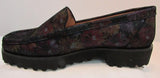 Ron White "Rita Floral" Floral Printed Suede Loafers