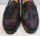 Ron White "Rita Floral" Floral Printed Suede Loafers
