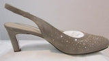 Ron White "Vivian Crystal" Fawn Sling Back