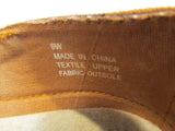 Mia Amore "Alison" Rust Textured Slip on Flats