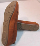Mia Amore "Alison" Rust Textured Slip on Flats