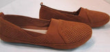 Mia Amore "Alison" Rust Textured Slip on Flats