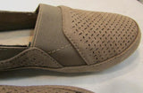 Mia Amore "Alison" Taupe Textured Slip on Flats