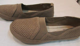Mia Amore "Alison" Taupe Textured Slip on Flats