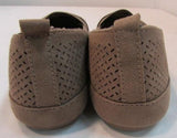 Mia Amore "Alison" Taupe Textured Slip on Flats