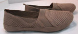 Mia Amore "Alison" Taupe Textured Slip on Flats