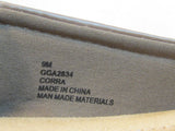 Mia Amore "Corra" Taupe Crossover Strap Slip-On Flats