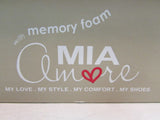 Mia Amore "Corra" Taupe Crossover Strap Slip-On Flats