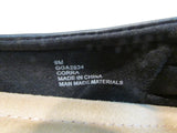Mia Amore "Corra" Black Crossover Strap Slip-On Flats