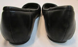 Mia Amore "Corra" Black Crossover Strap Slip-On Flats