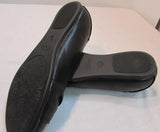 Mia Amore "Corra" Black Crossover Strap Slip-On Flats