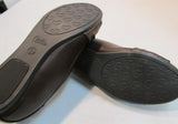 Mia Amore "Corra" Brown Crossover Strap Slip-On Flats