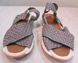 Bernie Mev New York Woven "Karia" Slip-On Sandal