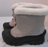 Itasca Tahoe Leather Faux Fur Snow Boots - Buff