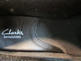 Clarks Bendables Black Heeled Lace-Up Pump