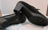 Clarks Bendables Black Heeled Lace-Up Pump