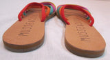 Musse & Cloud Artisian "Jazzy" Suede 5 Strap Slide Sandals