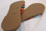 Musse & Cloud Artisian "Jazzy" Suede 5 Strap Slide Sandals