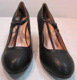 Chase & Chloe Kimmy 21 Pierced Mid Heel Mary Jane Pumps