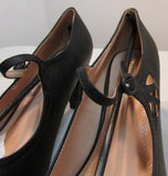 Chase & Chloe Kimmy 21 Pierced Mid Heel Mary Jane Pumps