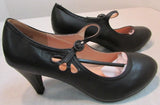 Chase & Chloe Kimmy 21 Pierced Mid Heel Mary Jane Pumps