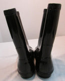 UGG Sienna Shiny Black Rubber Rainboots