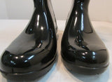 UGG Sienna Shiny Black Rubber Rainboots