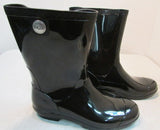 UGG Sienna Shiny Black Rubber Rainboots