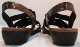 Munro Darian Black Tortoise Shell Stretch Sandal